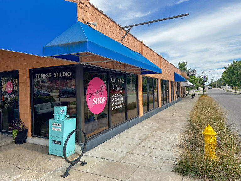 Exterior of Sweat Shop in Downtown Franklin